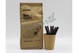 大米飲管(適用於雞尾酒/兒童飲品_黑_W 6.5mm x L 140mm)