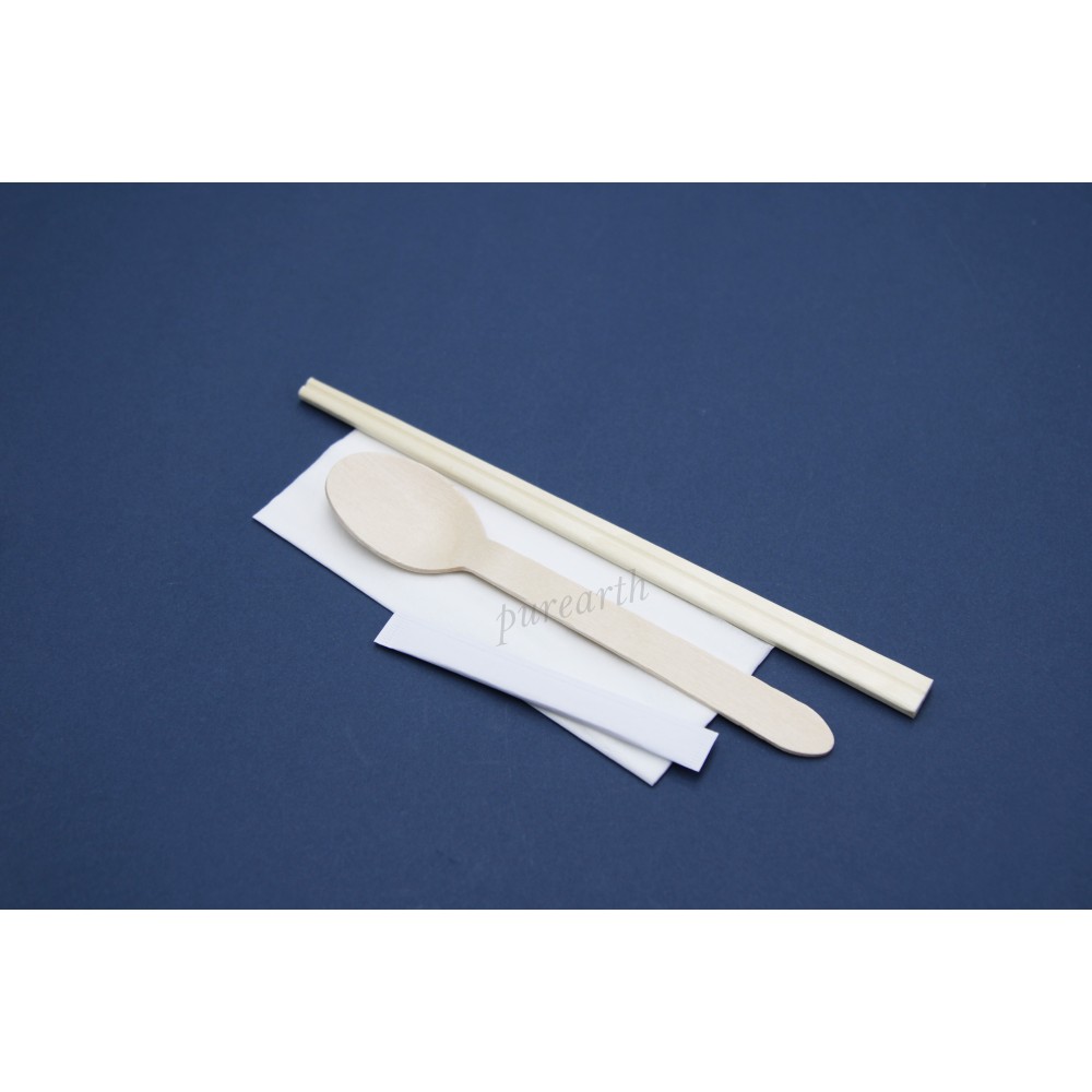 木匙筷子餐具包 (紙袋)
